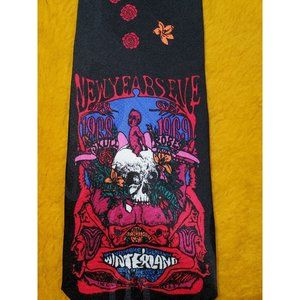 THE FILLMORE POSTER TIE ~ SKULL & ROSES # 152 (Produced in 1992) ~ 56" (NEW)